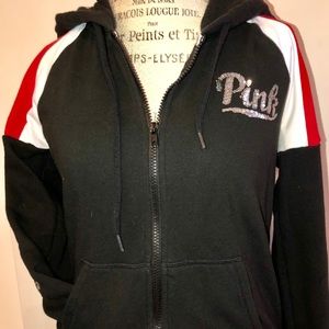 Pink Victoria’s Secret zip up hoodie